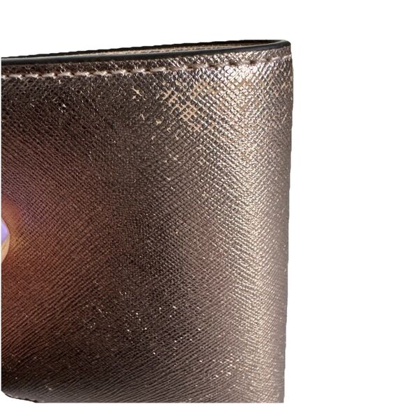 Tory Burch Emerson Mini Leather Wallet Rose Gold Retail $178 - Picture 11 of 13